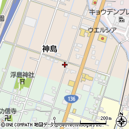 静岡県伊豆の国市神島217-1周辺の地図