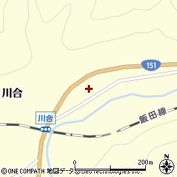 愛知県新城市川合浅井平17周辺の地図