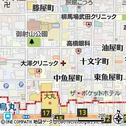 京都府京都市中京区貝屋町562周辺の地図