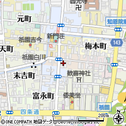 京都府京都市東山区橋本町周辺の地図