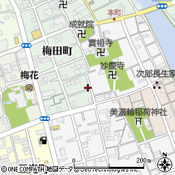 静岡県静岡市清水区梅田町7-5周辺の地図