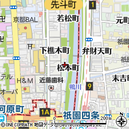 京都府京都市中京区松本町160周辺の地図