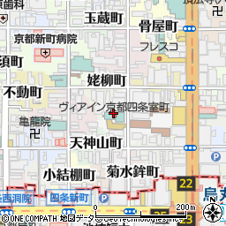 京都府京都市中京区山伏山町周辺の地図