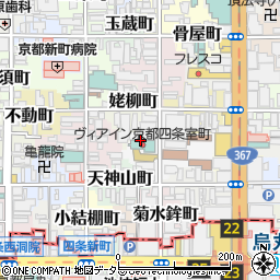 京都府京都市中京区山伏山町周辺の地図