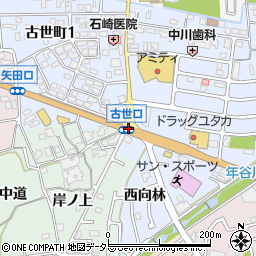 矢田口周辺の地図