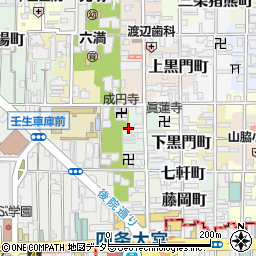 京都府京都市中京区四坊大宮町周辺の地図