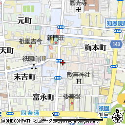 祇園焼肉 志周辺の地図