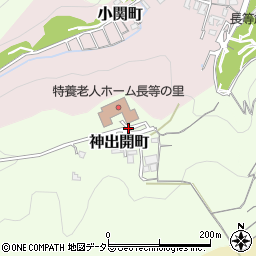 滋賀県大津市神出開町周辺の地図