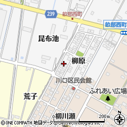愛知県豊田市畝部西町柳原1-7周辺の地図