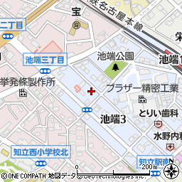 愛知県知立市池端3丁目61周辺の地図