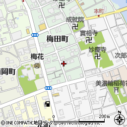静岡県静岡市清水区梅田町7-15周辺の地図