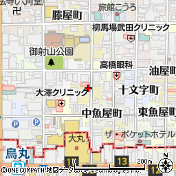京都府京都市中京区貝屋町561周辺の地図