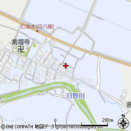滋賀県蒲生郡日野町仁本木555周辺の地図