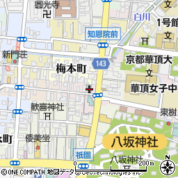 祇園レディースホテル月の姫周辺の地図