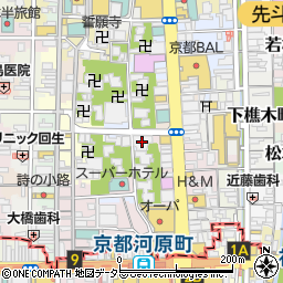 セブンイレブン京都河原町蛸薬師店周辺の地図