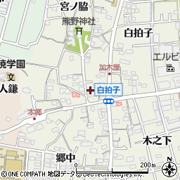 愛知県東海市加木屋町白拍子1周辺の地図