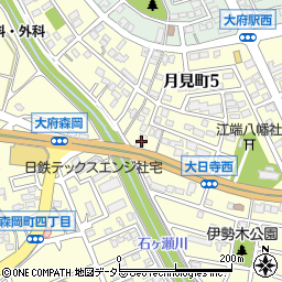 ビッグモータース大府店周辺の地図