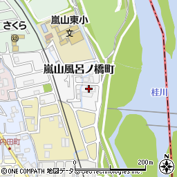 京都府京都市西京区嵐山風呂ノ橋町20周辺の地図