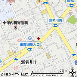 ファミリーマート静岡瀬名川店周辺の地図