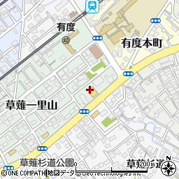 カラオケバンバン BanBan 草薙店周辺の地図