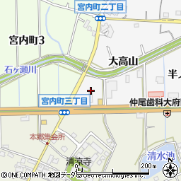 愛知県大府市吉田町平地周辺の地図