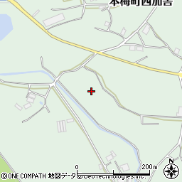 京都府亀岡市本梅町西加舎上牧周辺の地図