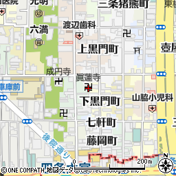 真蓮寺周辺の地図