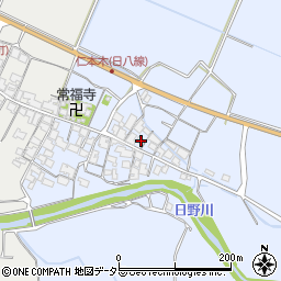 滋賀県蒲生郡日野町仁本木566周辺の地図