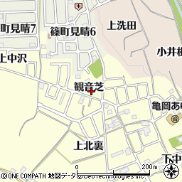 京都府亀岡市篠町篠周辺の地図