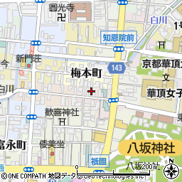 祇園ファイン周辺の地図