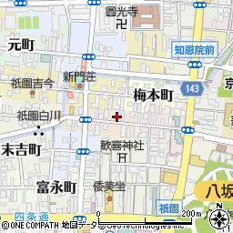 京都府京都市東山区橋本町410周辺の地図