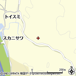 愛知県岡崎市駒立町スカニサワ周辺の地図