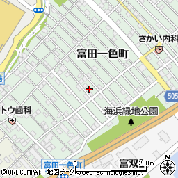 〒510-8004 三重県四日市市富田一色町の地図