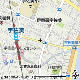 中銀宇佐美別荘地管理事務所周辺の地図