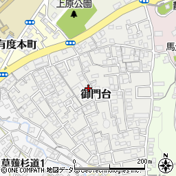 静岡県静岡市清水区御門台周辺の地図