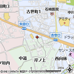 セブンイレブン亀岡中矢田店周辺の地図