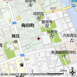 静岡県静岡市清水区梅田町7-21周辺の地図