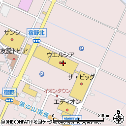 ウエルシアイオンタウン菰野店周辺の地図