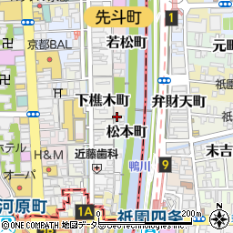 京都府京都市中京区松本町159周辺の地図