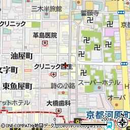 京都府京都市中京区円福寺前町周辺の地図