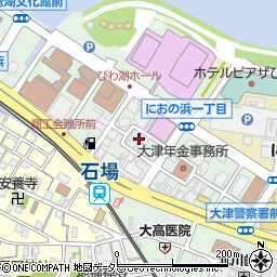 滋賀県大津市打出浜3-7周辺の地図