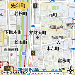 祇園はま村周辺の地図