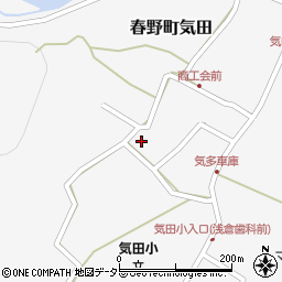 静岡県浜松市天竜区春野町気田771周辺の地図