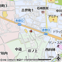 セブンイレブン亀岡中矢田店周辺の地図