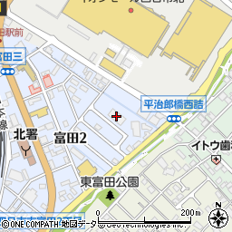 シェフォール富田周辺の地図