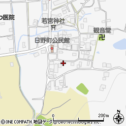 兵庫県西脇市日野町256-2周辺の地図