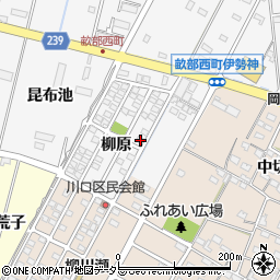愛知県豊田市畝部西町柳原1-89周辺の地図