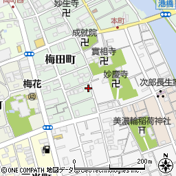 静岡県静岡市清水区梅田町7-2周辺の地図