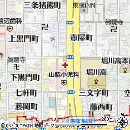 京都府京都市中京区宮本町610周辺の地図