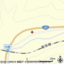 愛知県新城市川合浅井平6周辺の地図